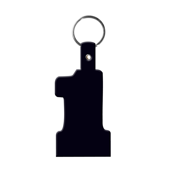 #1 Shape Flexible Key Fob KeyTag - #1 Shape Flexible Key Fob KeyTag - Image 1 of 17