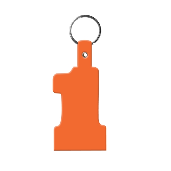 #1 Shape Flexible Key Fob KeyTag - #1 Shape Flexible Key Fob KeyTag - Image 6 of 17