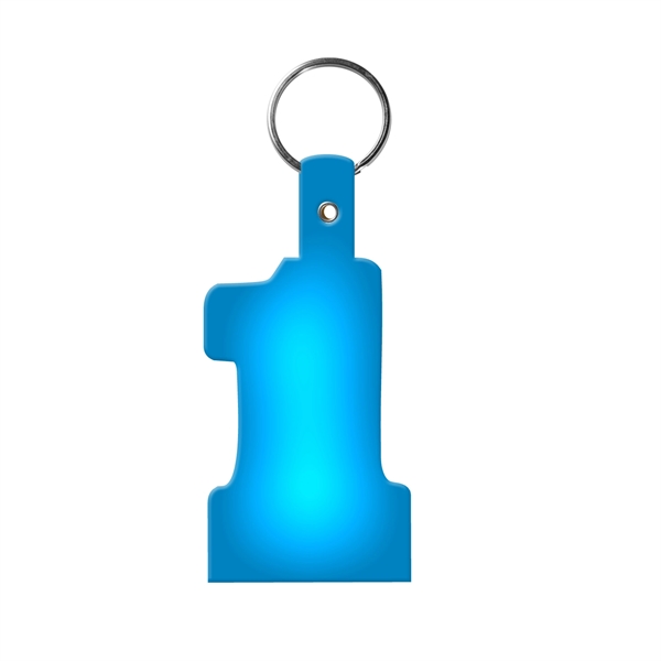 #1 Shape Flexible Key Fob KeyTag - #1 Shape Flexible Key Fob KeyTag - Image 9 of 17