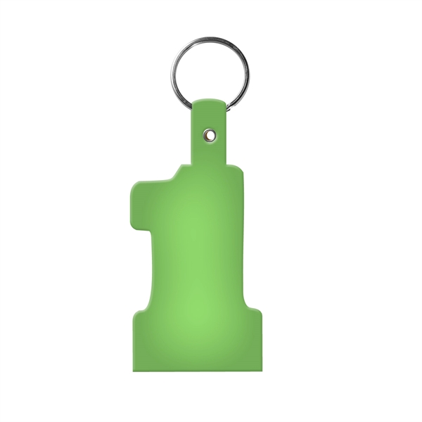 #1 Shape Flexible Key Fob KeyTag - #1 Shape Flexible Key Fob KeyTag - Image 12 of 17