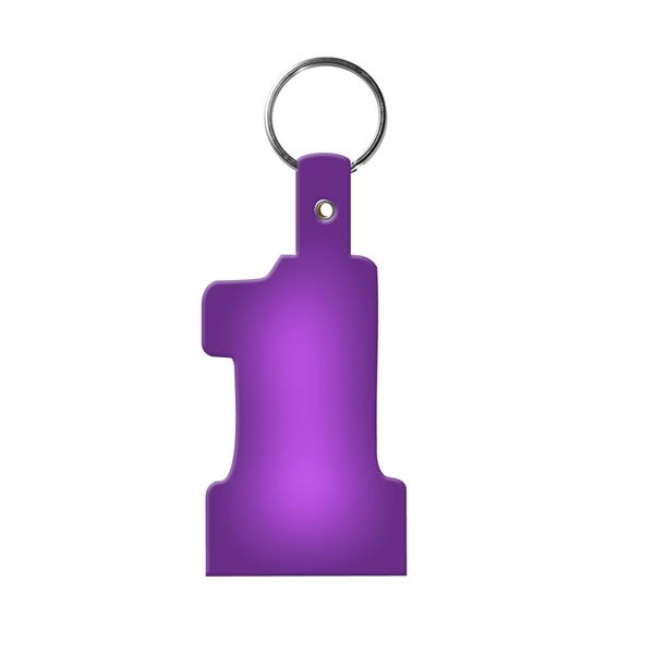 #1 Shape Flexible Key Fob KeyTag - #1 Shape Flexible Key Fob KeyTag - Image 14 of 17