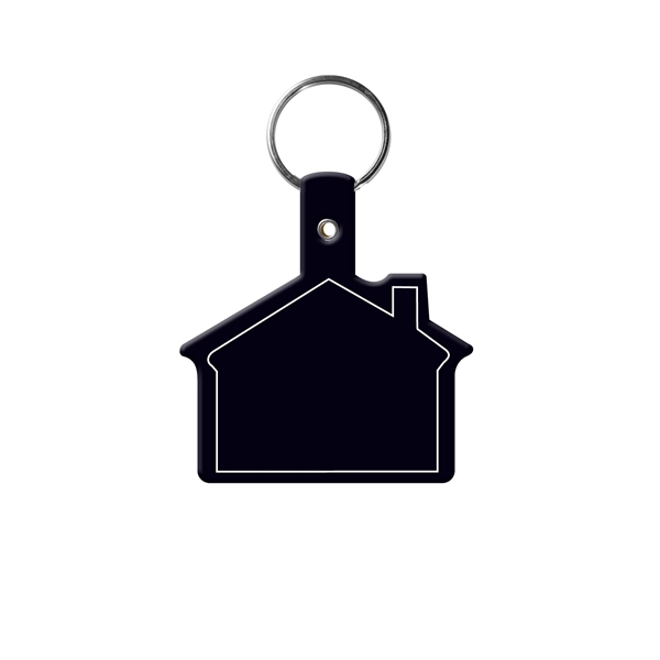 House Shape Key Tag with Keychain - House Shape Key Tag with Keychain - Image 1 of 17