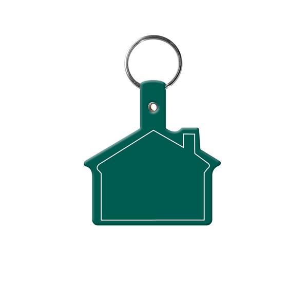 House Shape Key Tag with Keychain - House Shape Key Tag with Keychain - Image 4 of 17