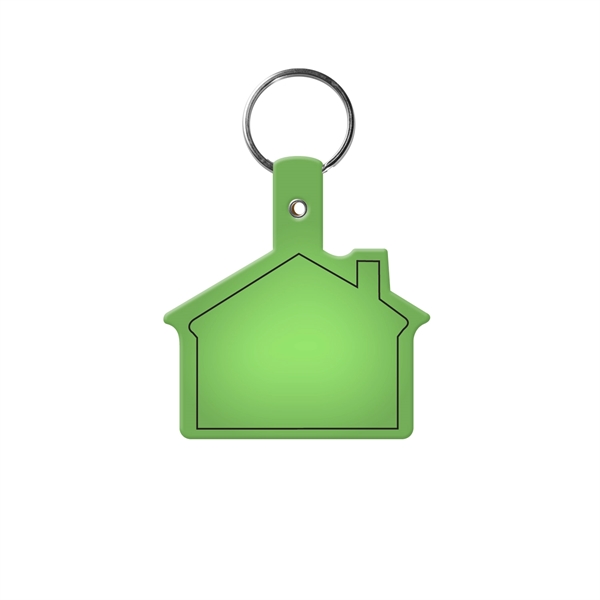 House Shape Key Tag with Keychain - House Shape Key Tag with Keychain - Image 12 of 17