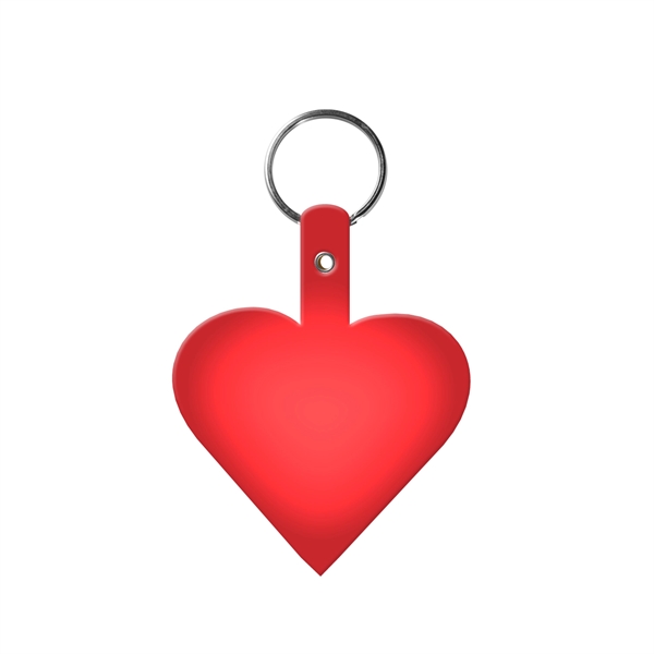 Heart Shape Key Tag with Keyring - Heart Shape Key Tag with Keyring - Image 2 of 4