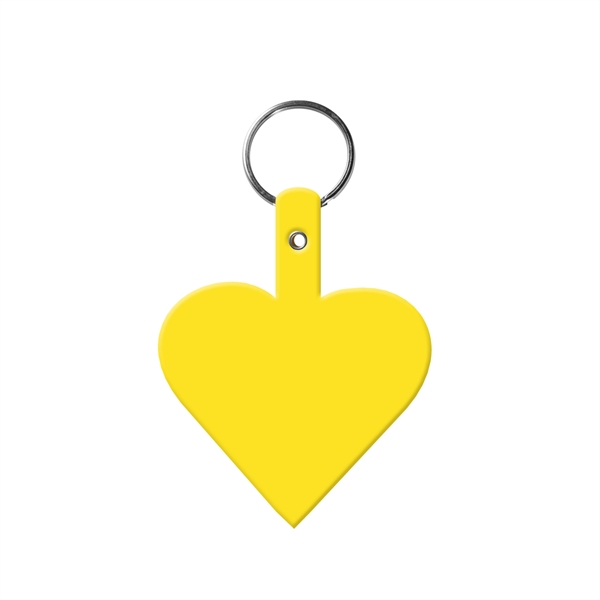 Heart Shape Key Tag with Keyring - Heart Shape Key Tag with Keyring - Image 4 of 4