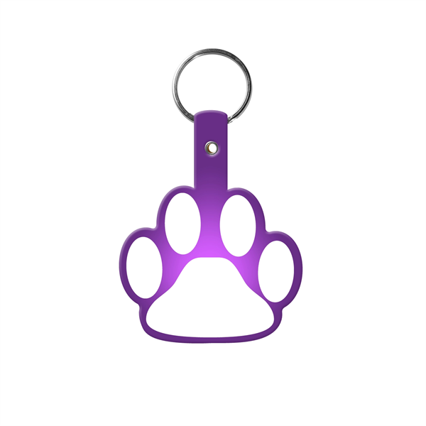 Paw Shape Flexible Key Tag with Keychain - Paw Shape Flexible Key Tag with Keychain - Image 14 of 17