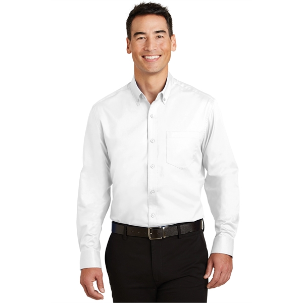 Port Authority Tall SuperPro Twill Shirt. - Port Authority Tall SuperPro Twill Shirt. - Image 2 of 20