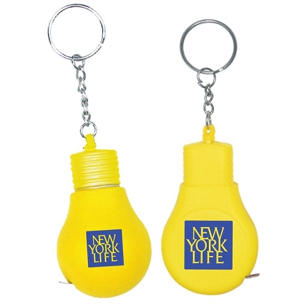 Light bulb shape tape measure key chain - Light bulb shape tape measure key chain - Image 0 of 1