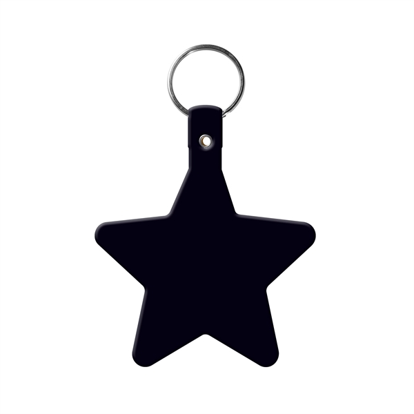 Star Key Tag with Split Ring Keychain - Star Key Tag with Split Ring Keychain - Image 1 of 17