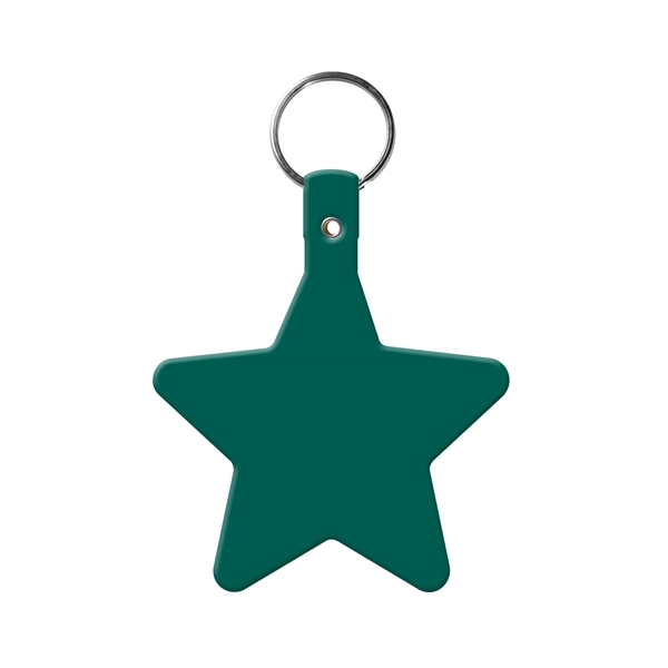 Star Key Tag with Split Ring Keychain - Star Key Tag with Split Ring Keychain - Image 4 of 17