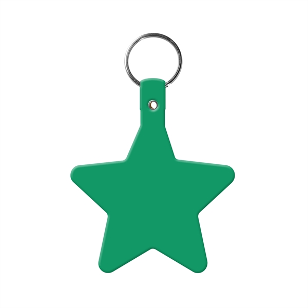 Star Key Tag with Split Ring Keychain - Star Key Tag with Split Ring Keychain - Image 5 of 17