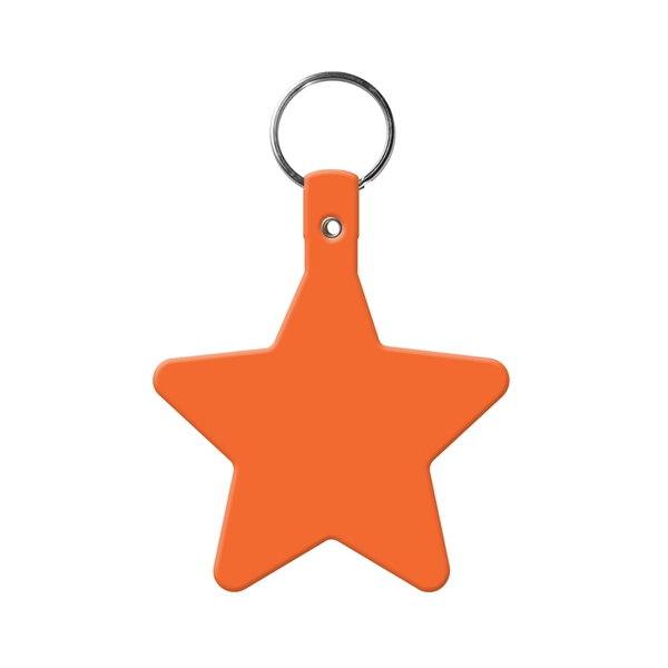 Star Key Tag with Split Ring Keychain - Star Key Tag with Split Ring Keychain - Image 6 of 17