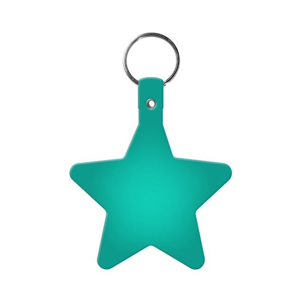 Star Key Tag with Split Ring Keychain - Star Key Tag with Split Ring Keychain - Image 8 of 17
