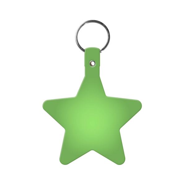Star Key Tag with Split Ring Keychain - Star Key Tag with Split Ring Keychain - Image 12 of 17