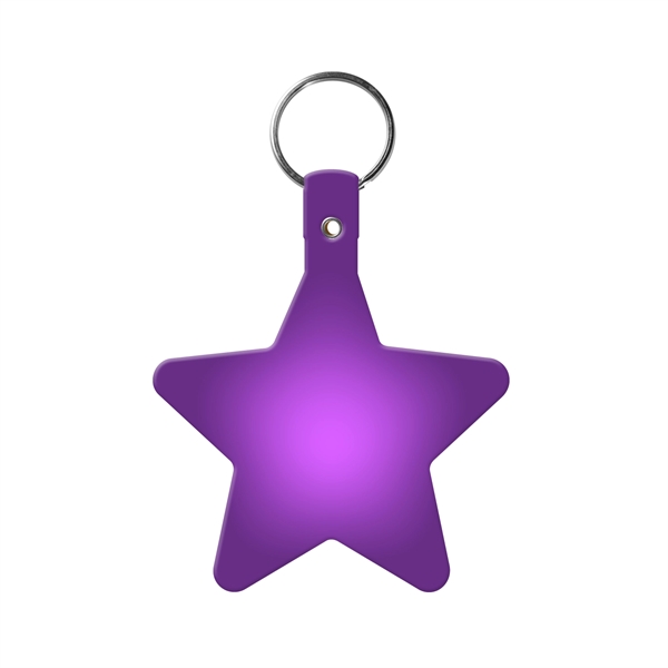 Star Key Tag with Split Ring Keychain - Star Key Tag with Split Ring Keychain - Image 14 of 17