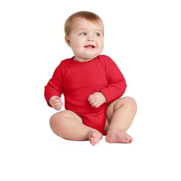 Rabbit Skins Infant Long Sleeve Baby Rib Bodysuit. - Rabbit Skins Infant Long Sleeve Baby Rib Bodysuit. - Image 4 of 29