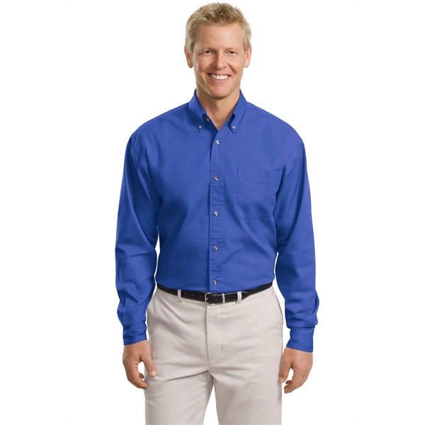 Port Authority Tall Long Sleeve Twill Shirt. - Port Authority Tall Long Sleeve Twill Shirt. - Image 0 of 39