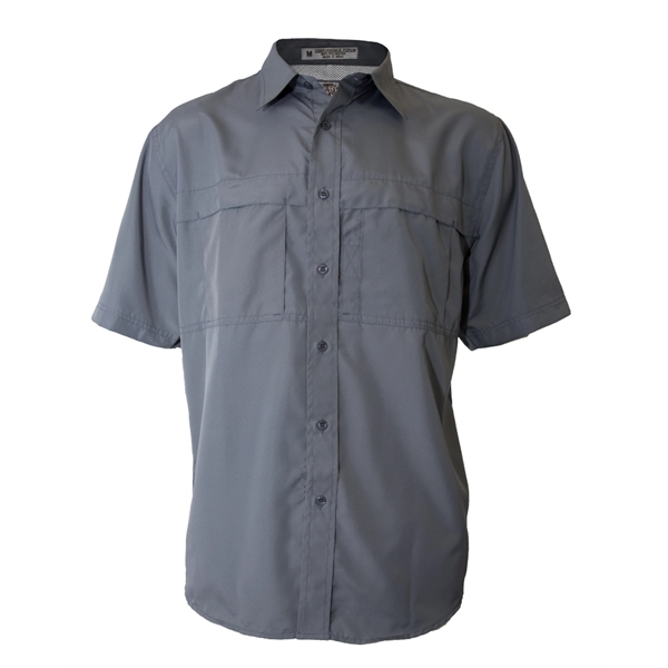 Men's Pescador Polyester Fishing Shirt-Short Sleeves Tall - Men's Pescador Polyester Fishing Shirt-Short Sleeves Tall - Image 7 of 12