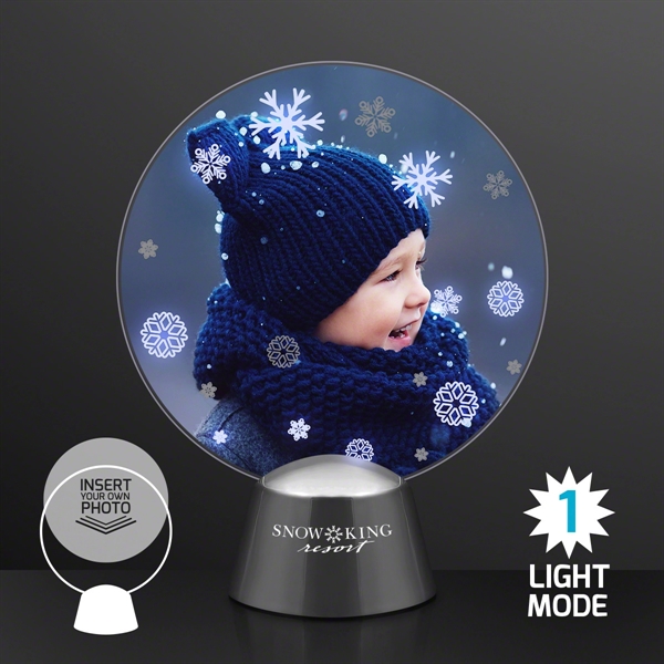 Animated LED Snowflakes Picture Frame - Animated LED Snowflakes Picture Frame - Image 0 of 2