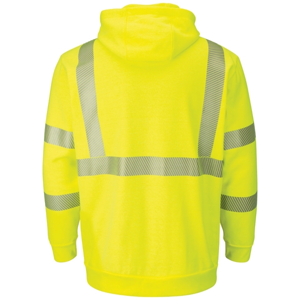 Bulwark® Men's Hi-Vis Hooded Fleece Sweatshirt - Bulwark® Men's Hi-Vis Hooded Fleece Sweatshirt - Image 1 of 1