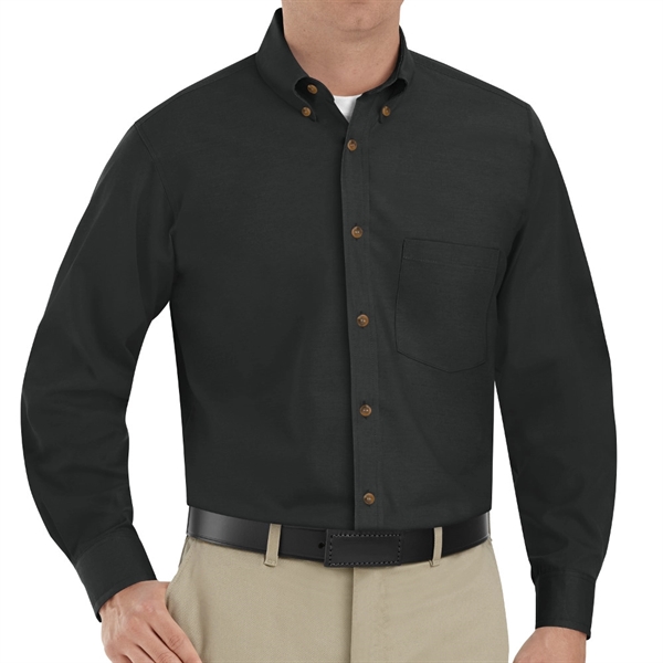 Red Kap® Men's Long Sleeve Poplin Dress Shirt - Red Kap® Men's Long Sleeve Poplin Dress Shirt - Image 1 of 8