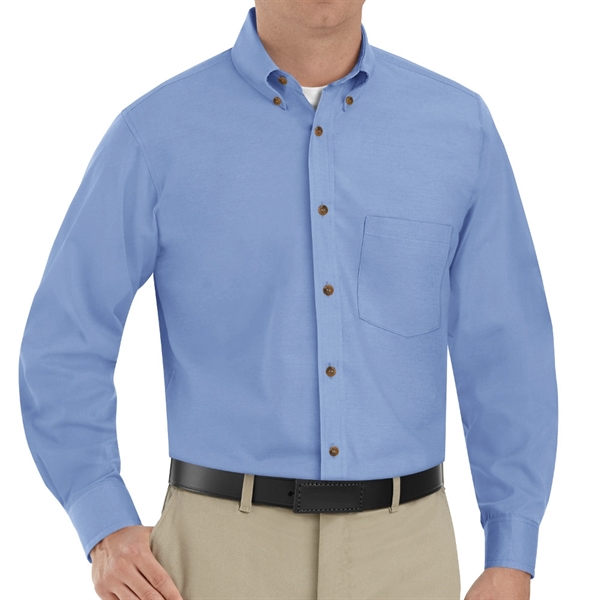 Red Kap® Men's Long Sleeve Poplin Dress Shirt - Red Kap® Men's Long Sleeve Poplin Dress Shirt - Image 3 of 8