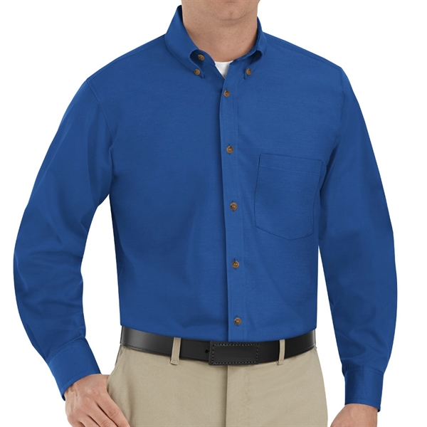 Red Kap® Men's Long Sleeve Poplin Dress Shirt - Red Kap® Men's Long Sleeve Poplin Dress Shirt - Image 5 of 8
