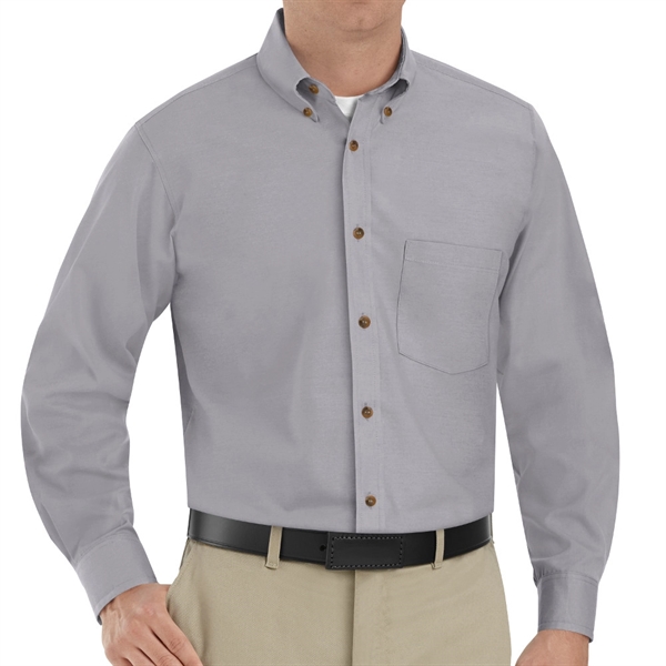 Red Kap® Men's Long Sleeve Poplin Dress Shirt - Red Kap® Men's Long Sleeve Poplin Dress Shirt - Image 7 of 8