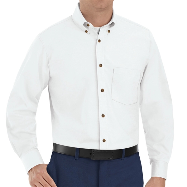 Red Kap® Men's Long Sleeve Poplin Dress Shirt - Red Kap® Men's Long Sleeve Poplin Dress Shirt - Image 8 of 8