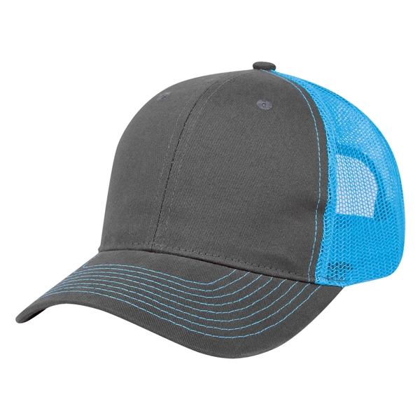 Cotton Twill Mesh Back Cap - Cotton Twill Mesh Back Cap - Image 7 of 48
