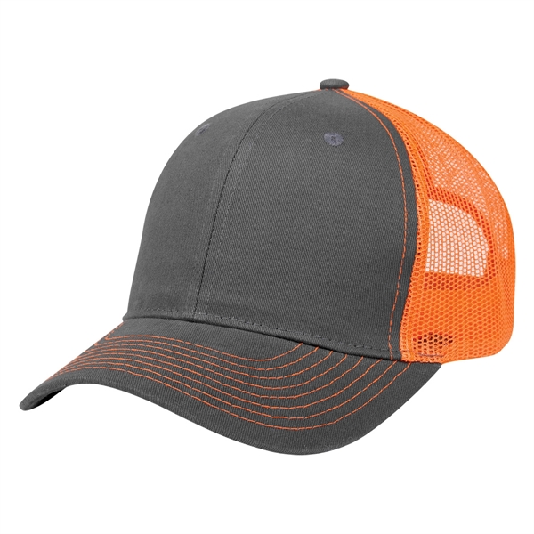 Cotton Twill Mesh Back Cap - Cotton Twill Mesh Back Cap - Image 14 of 48