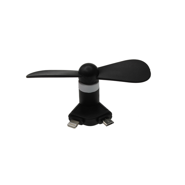 Mini USB Fan with Lightning and Micro - Mini USB Fan with Lightning and Micro - Image 2 of 8