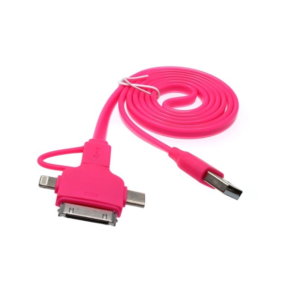 iPhone 4, 5, 6, 6S, Android and Type-C 4 in one cable - iPhone 4, 5, 6, 6S, Android and Type-C 4 in one cable - Image 2 of 7