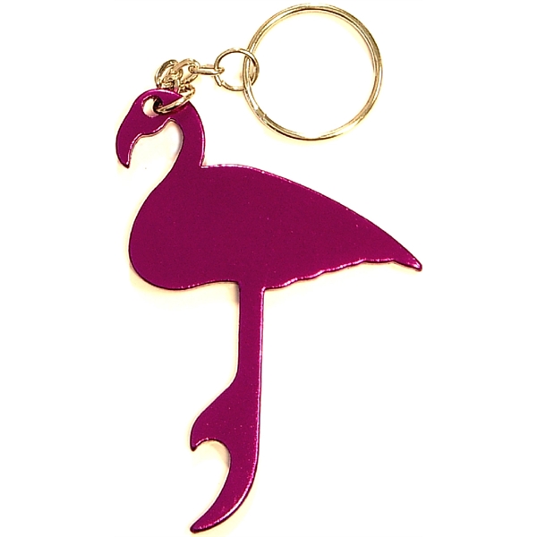 Flamingo shape bottle opener keychain - Flamingo shape bottle opener keychain - Image 3 of 5