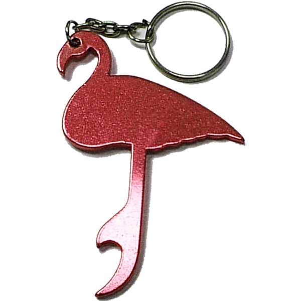 Flamingo shape bottle opener keychain - Flamingo shape bottle opener keychain - Image 4 of 5