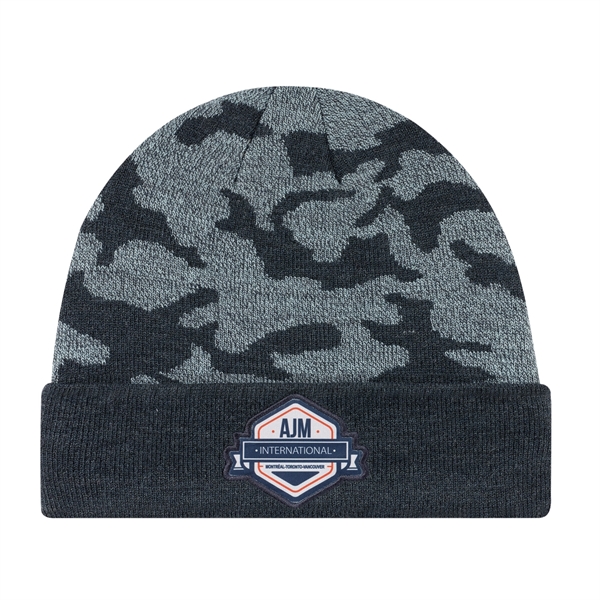 Acrylic, Cuff Toque (Urban Camo), Jacquard knit - Acrylic, Cuff Toque (Urban Camo), Jacquard knit - Image 0 of 7