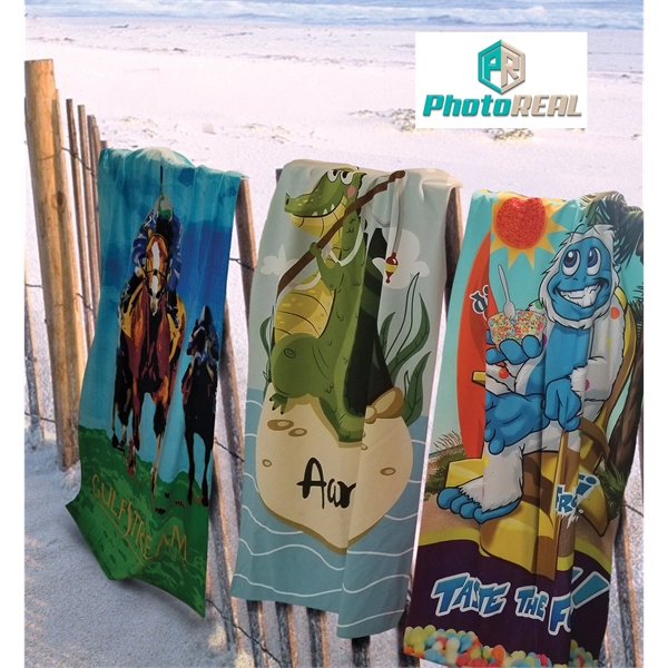30x60 Full Color/Edge Beach Towel Sublimation - 30x60 Full Color/Edge Beach Towel Sublimation - Image 0 of 13