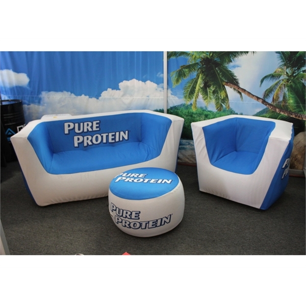 AirLounge Inflatable Ottoman w/ Neoprene Cover - AirLounge Inflatable Ottoman w/ Neoprene Cover - Image 2 of 2