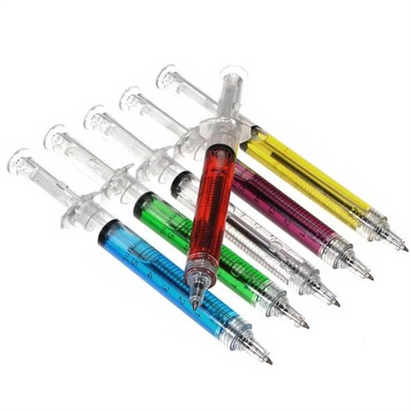 Plastic Syringe Ballpoint Pen - Plastic Syringe Ballpoint Pen - Image 0 of 0