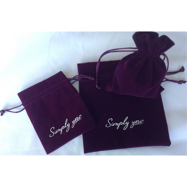Drawstring Velvet Bag - Drawstring Velvet Bag - Image 0 of 3