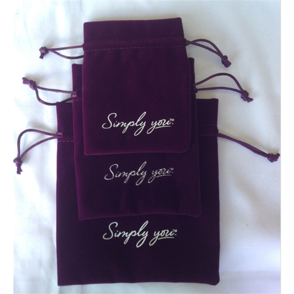 Drawstring Velvet Bag - Drawstring Velvet Bag - Image 2 of 3
