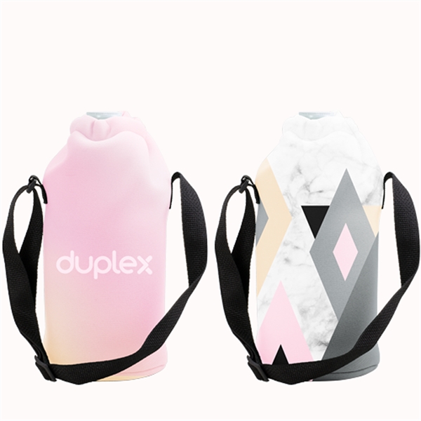 Neoprene Growler Cover 4CP Duplex with Drawstring - Neoprene Growler Cover 4CP Duplex with Drawstring - Image 0 of 3