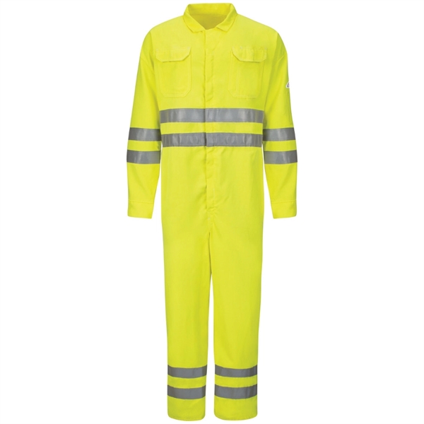 Bulwark Men's Hi-Visibility Deluxe Coverall
