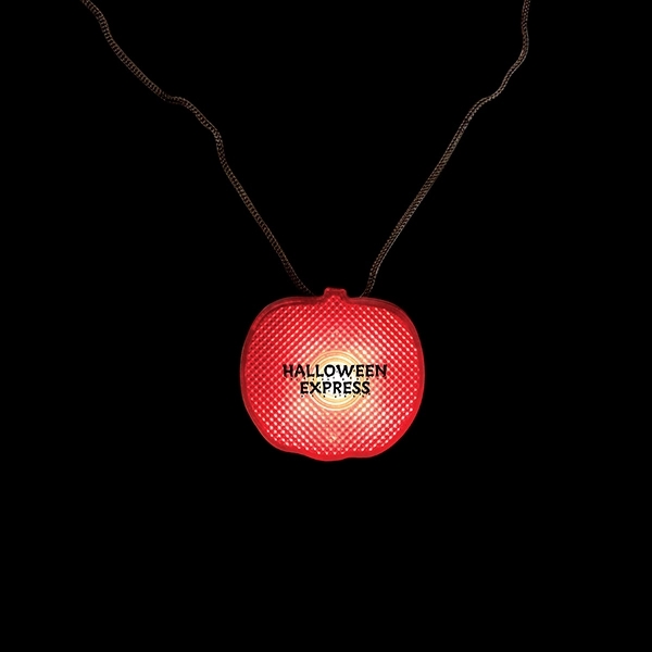 Pumpkin LightUp Strobe Necklace Plum Grove