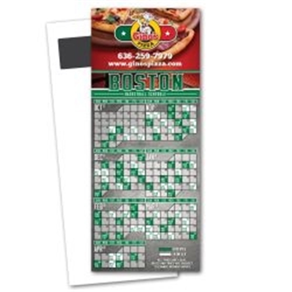 Basketball Schedule Magnetic Stick Up Card