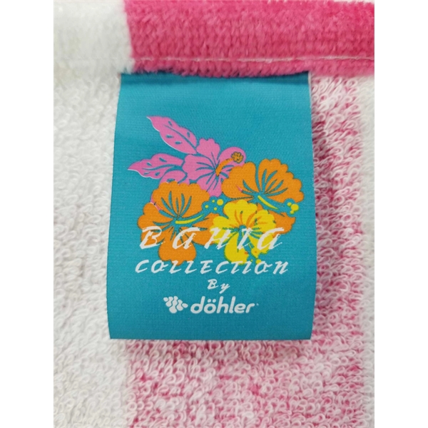 30x60 Pink Cabana Striped Beach Towel Bahia Collection. - 30x60 Pink Cabana Striped Beach Towel Bahia Collection. - Image 6 of 6