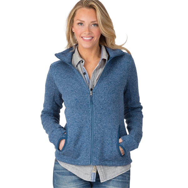 Women's Heathered Fleece Jacket - Women's Heathered Fleece Jacket - Image 6 of 9