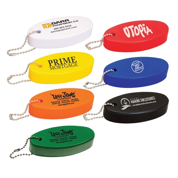 Oval Soft Floater Keychain - Oval Soft Floater Keychain - Image 0 of 8