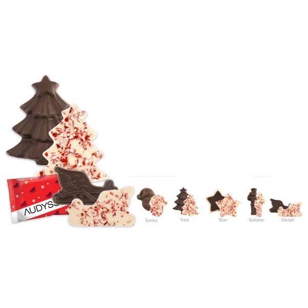 Peppermint Bark Individually Wrapped Shapes
